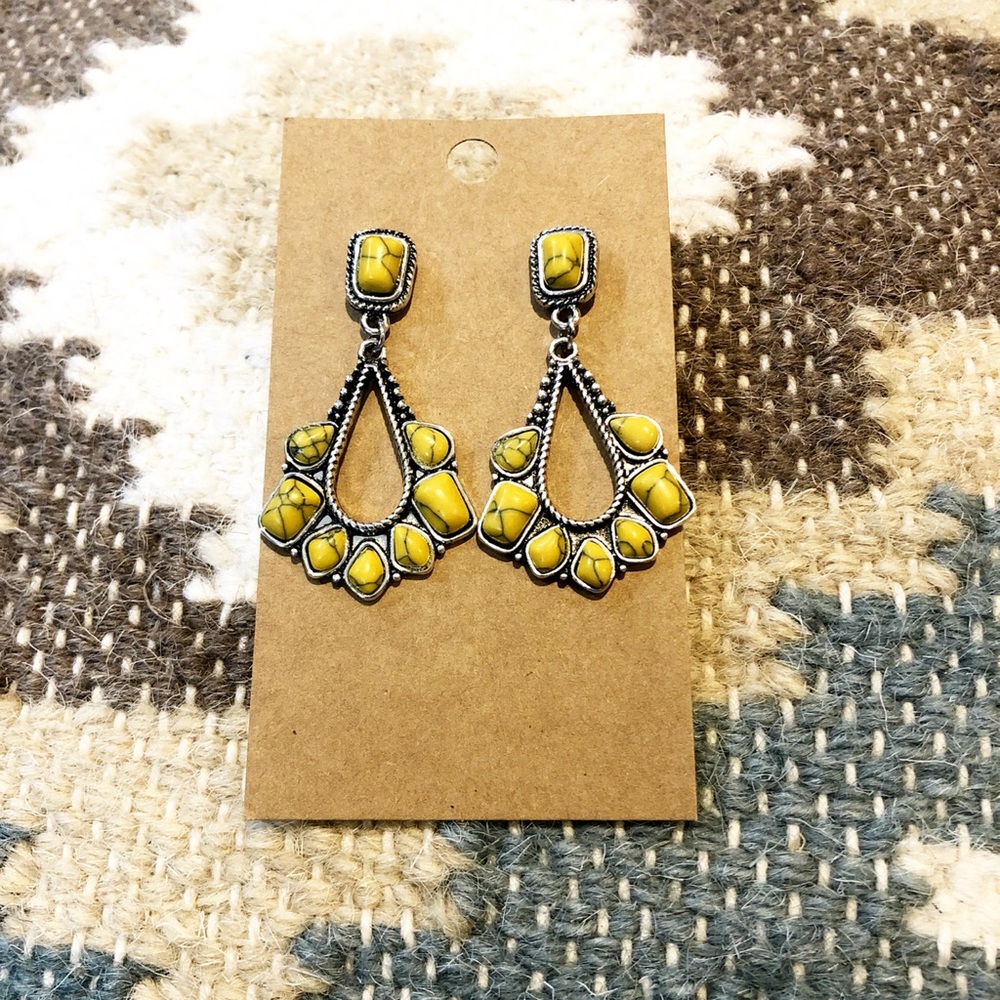 Yellow earrings